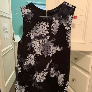 Knee Length Black and White Dress